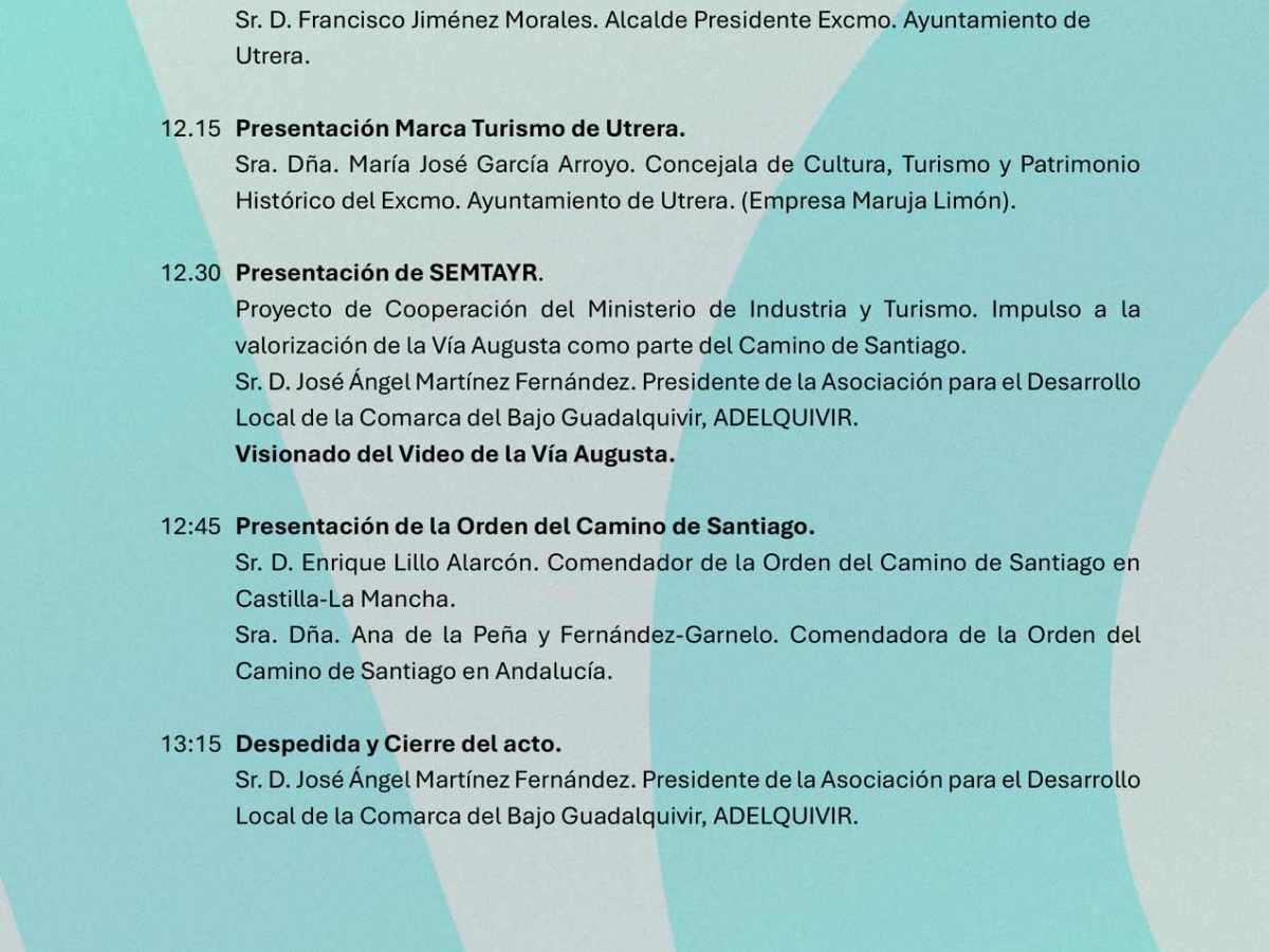 ADELQUIVIR presentará en Utrera el vídeo de la Vía Augusta enmarcado en el Proyecto de Cooperación SEMTAYR