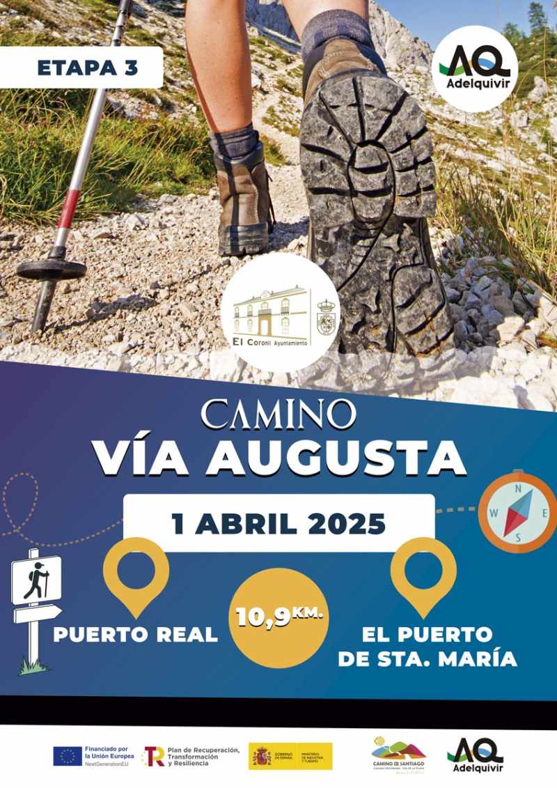 CARTEL VIA AUGUSTA MUNICIPIOS ENE 2025 EL CORONIL 2 c3476ef2 adelquivir