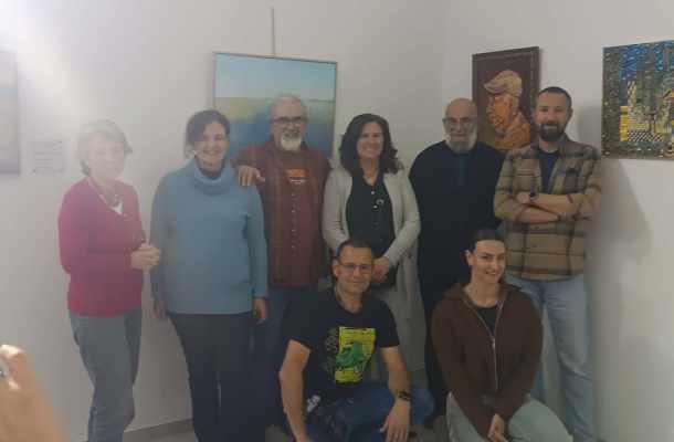 ADELQUIVIR en la inauguración de la Exposición colectiva, propuesta de Gastroarte Sin Fronteras, en El Coronil