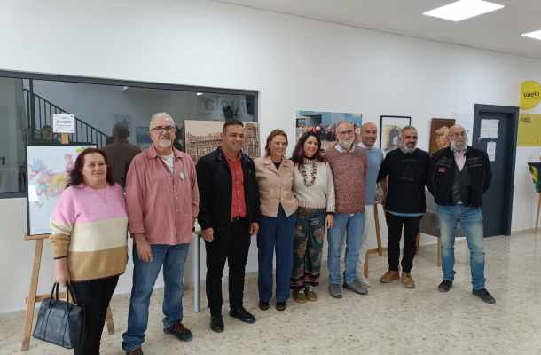 Adelquivir en la inauguración de la exposición itinerante BAJOQUIVIR, que tuvo lugar en la tarde de ayer, en el Centro Cívico de El Palmar de Troya