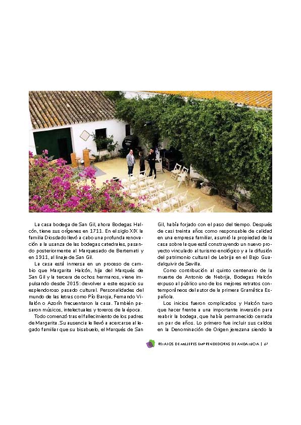 BODEGAS HALCÓN DE LEBRIJA, PROYECTO DE EMPRENDIMIENTO FEMENINO 4 RURAL Y EMPRENDEDORA ARA 2023 BODEGAS HALCON Pagina 2 adelquivir