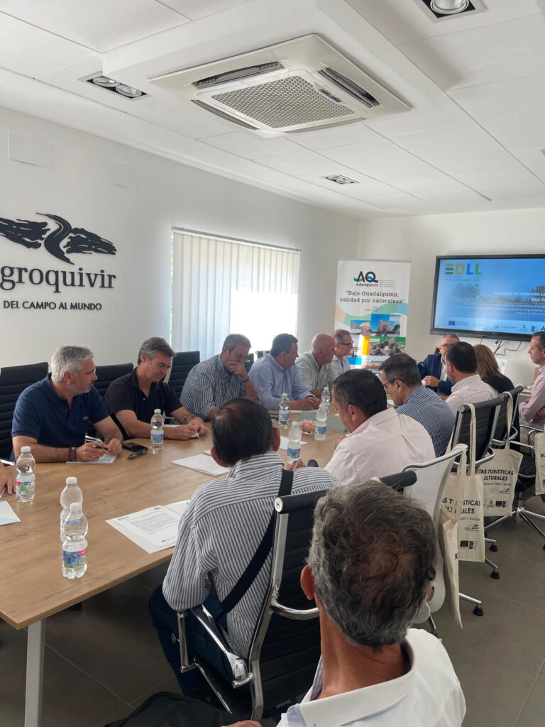 ADELQUIVIR celebró el 24 de junio una nueva Mesa de Trabajo sobre “ECONOMÍA Y MERCADO DE TRABAJO. AGRICULTURA” en Los Palacios y Villafranca 6 mesa los palacios 004 768x1024 1 adelquivir