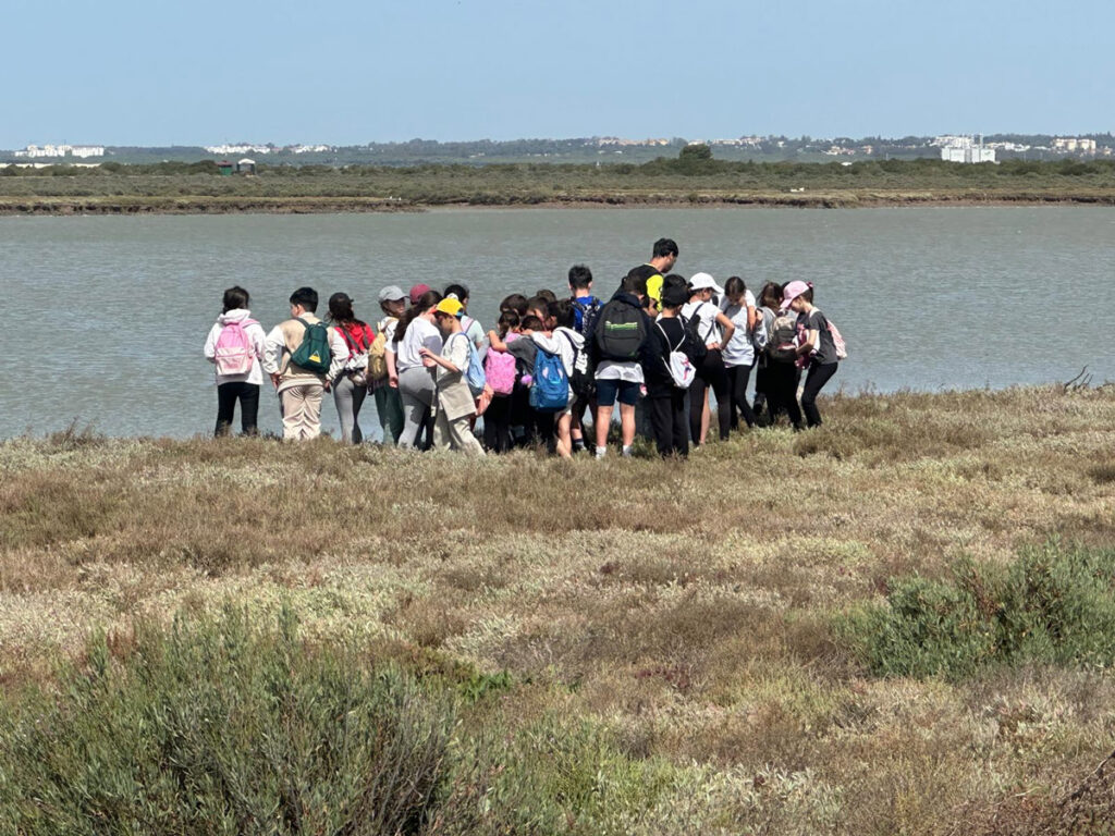 Los alumnos de 4º curso de primaria de El Cuervo de Sevilla participan en las actividades del proyecto SEMTAYR realizando una ruta para conocer un nuevo tramo de Vía Augusta en la provincia de Cádiz 9 ruta via augusta el cuervo sevilla 001 adelquivir