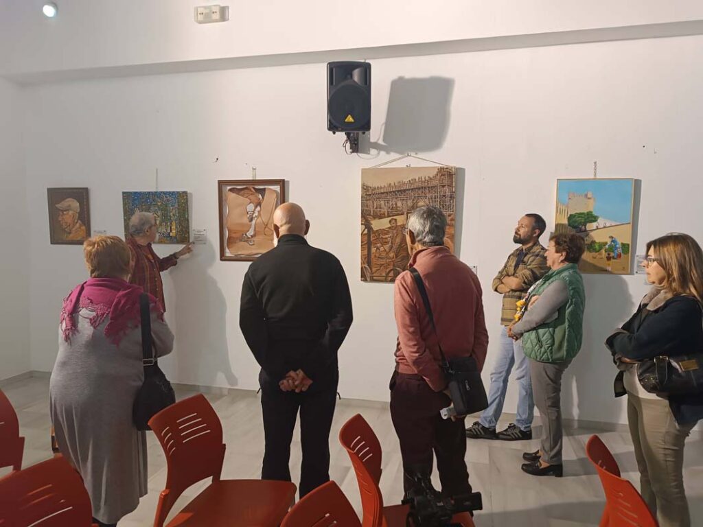 ADELQUIVIR en la inauguración de la Exposición colectiva, propuesta de Gastroarte Sin Fronteras, en El Coronil 4 3 E adelquivir
