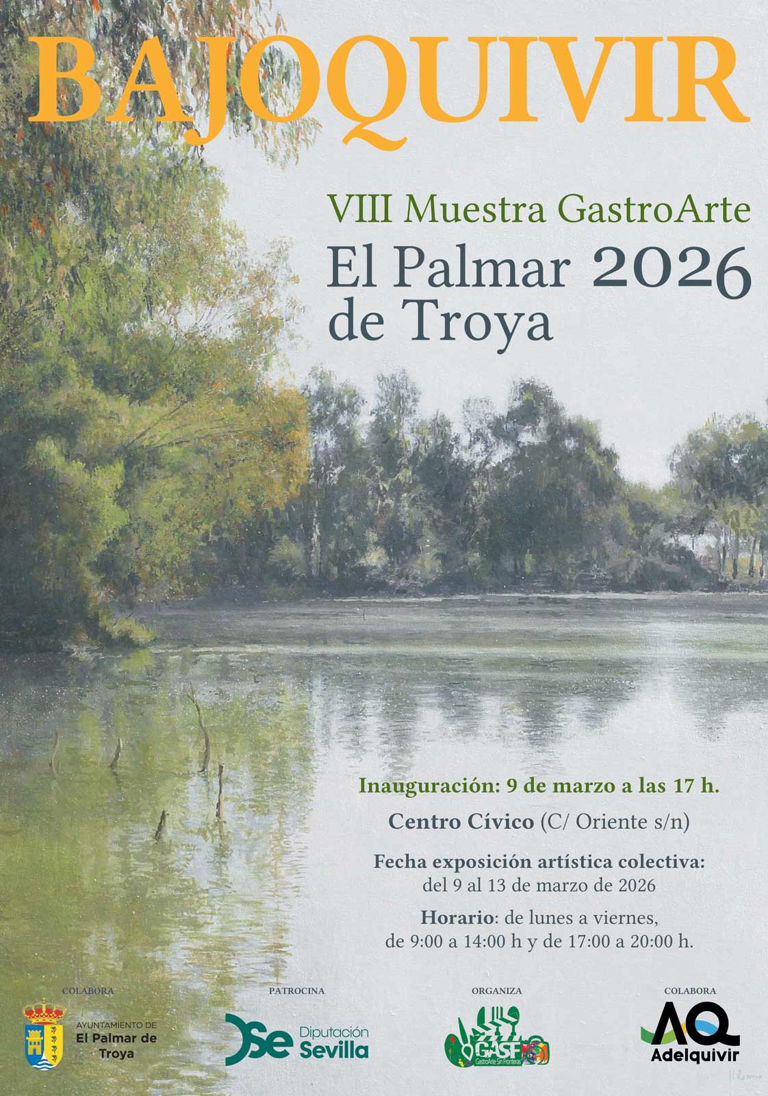 El Ayuntamiento de El Palmar de Troya abrirá sus puertas a BAJOQUIVIR una exposición artística itinerante y colectiva de la comarca del Bajo Guadalquivir 2 adelquivir bajoquivir el palmar adelquivir